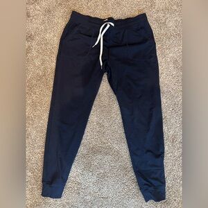 Zyia Navy Jogger Pants with White Drawstring